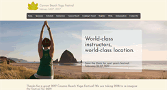 Desktop Screenshot of cannonbeachyogafestival.com